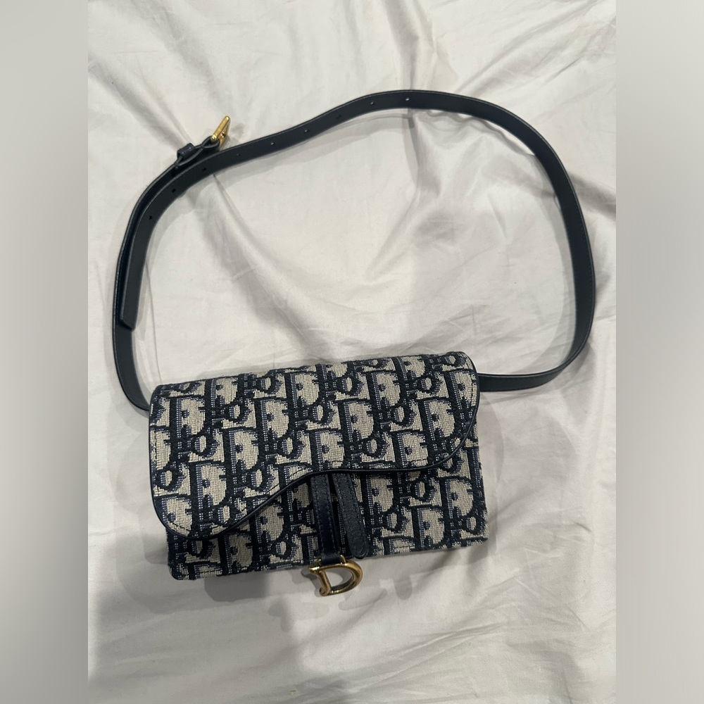 Dior Oblique Saddle Belt Pouch Bag